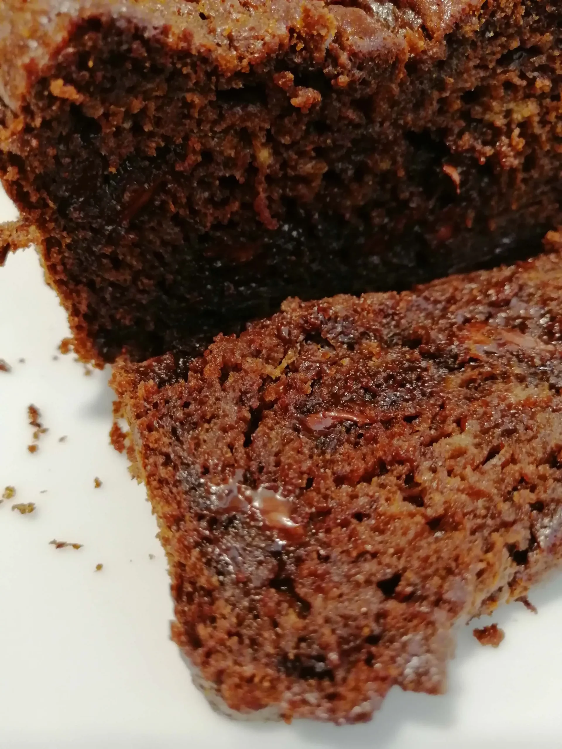 Bolo de chocolate com banana