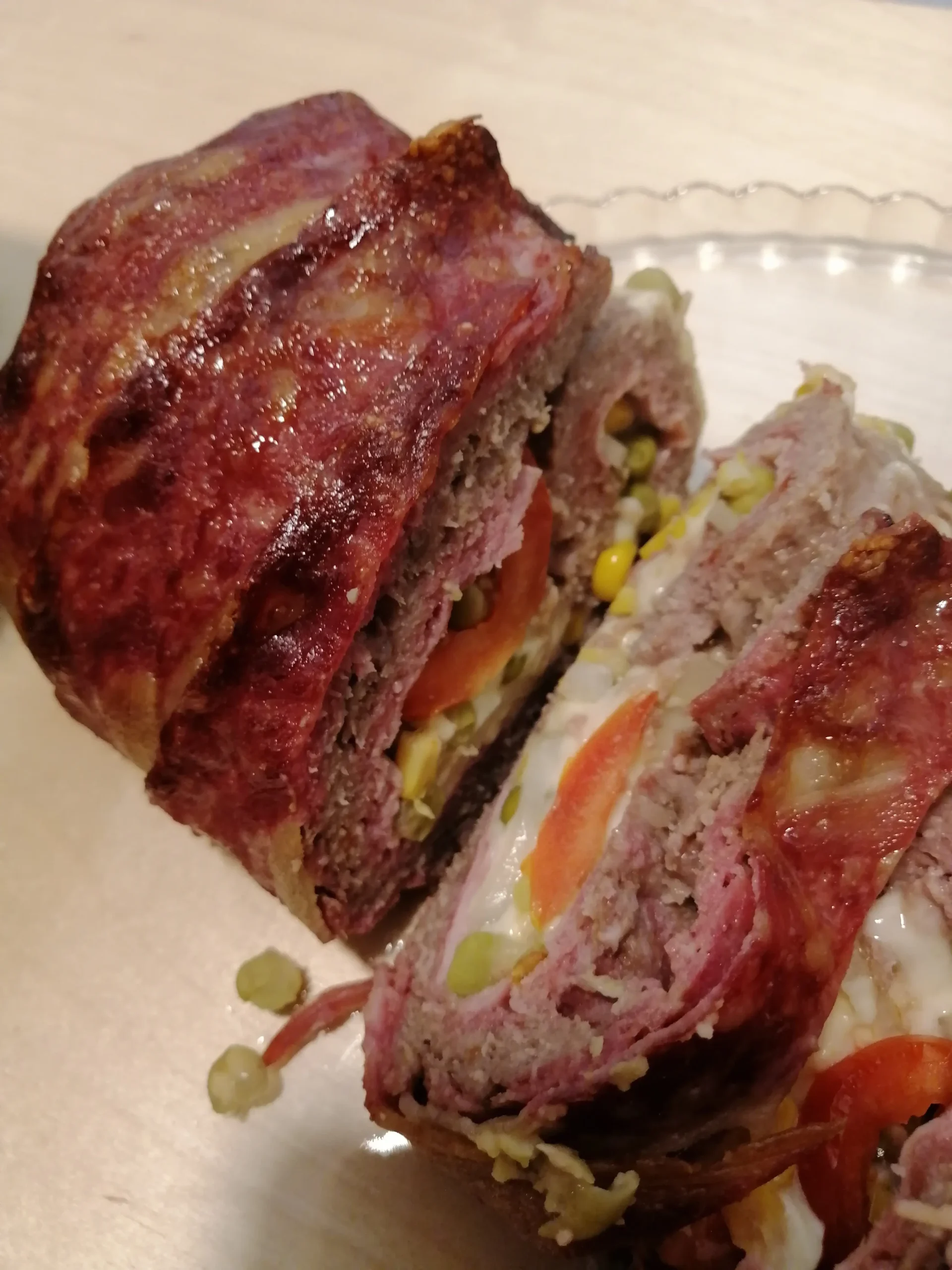 Rocambole de carne moída