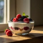 Iogurte com Frutas Vermelhas - Cozinha dos sabores