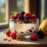 Iogurte com Frutas Vermelhas - Cozinha dos sabores