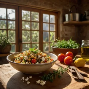 Salada de Quinoa com Grão de bico - Cozinha dos sabores