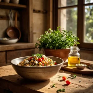 Salada de Quinoa com Grão de bico - Cozinha dos sabores