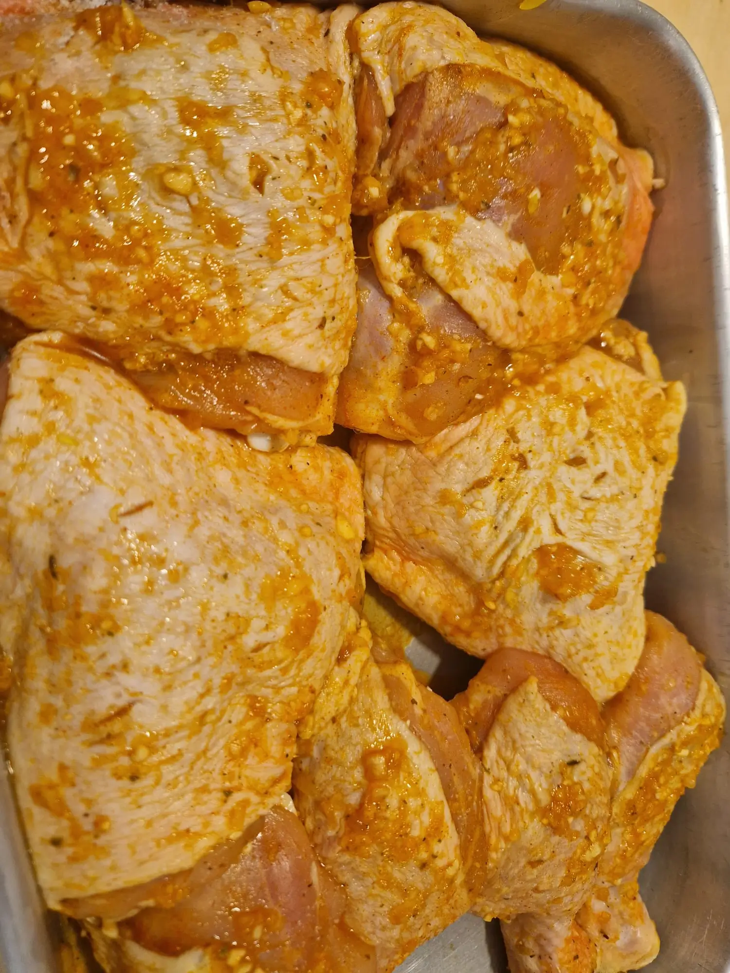 Coxa e Sobrecoxa de Frango Assada no Forno