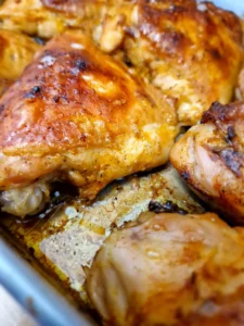 Coxa e Sobrecoxa de Frango Assada no Forno - Cozinha dos sabores