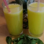 Suco de abacaxi com hortelã - Cozinha dos sabores