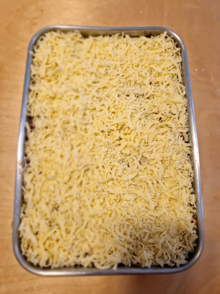 Lasanha de carne moída