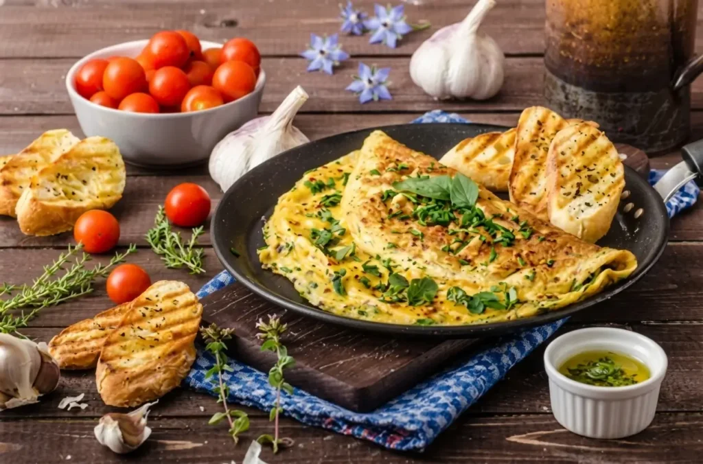 Omelete de ovos - Cozinha dos sabores