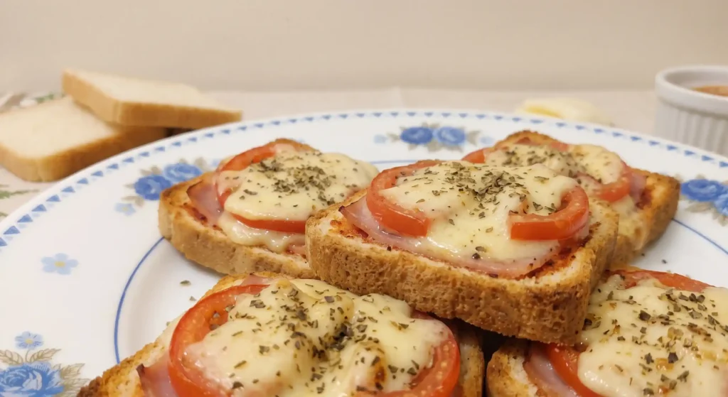Mini Pizza de Pão de Forma - Cozinha dos sabores