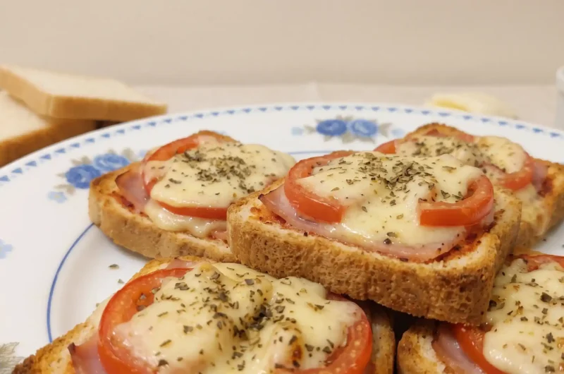 Mini Pizza de Pão de Forma